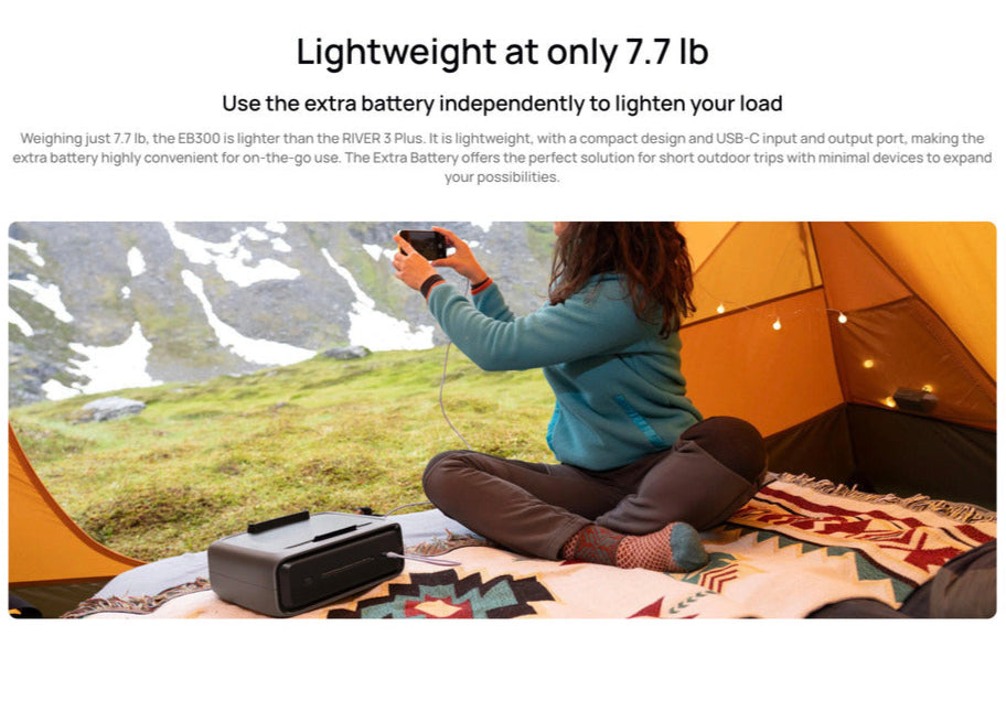 EcoFlow – RIVER 3 Plus Extra Battery (EB300 or EB600) — view 12