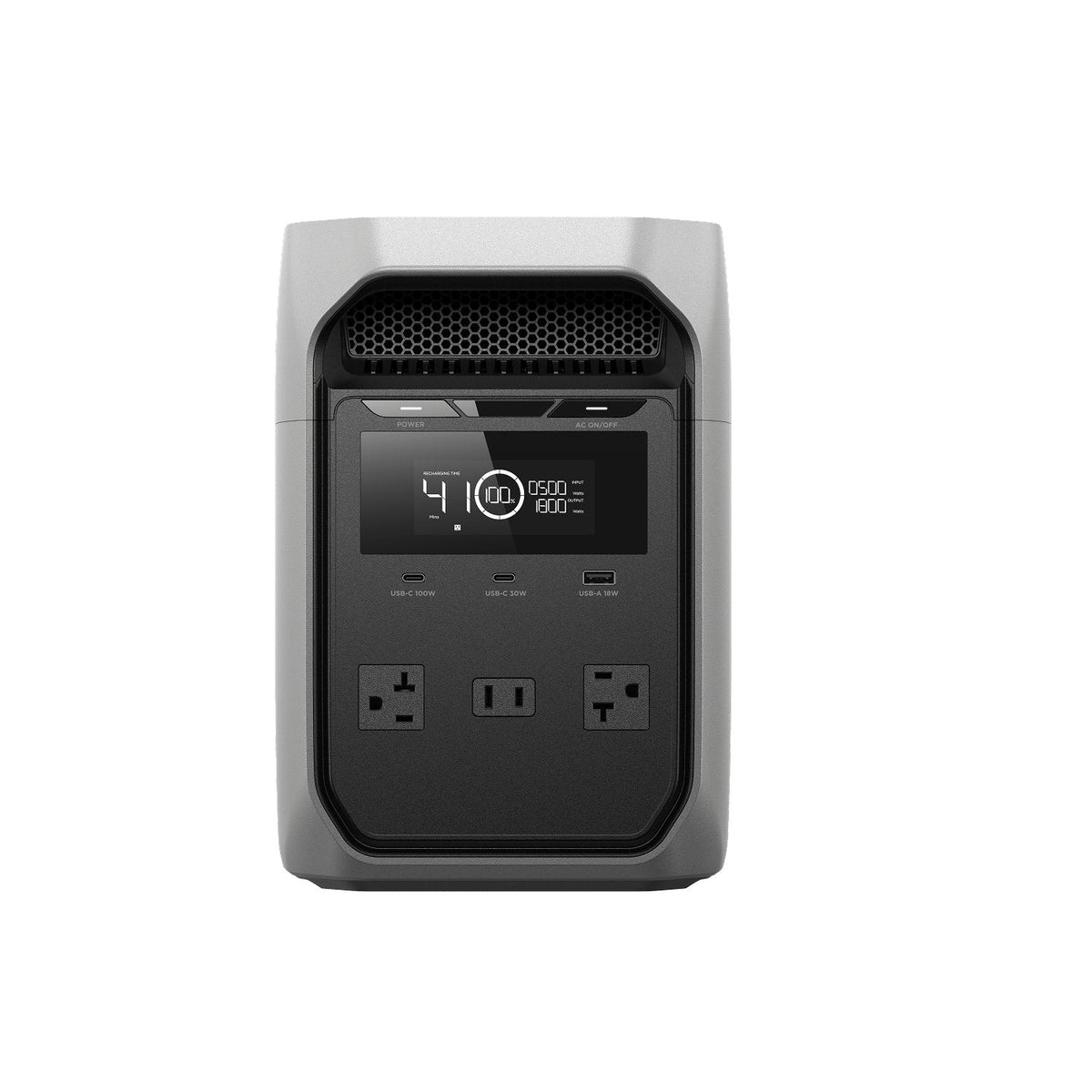 EcoFlow - DELTA 3 CLASSIC Portable Power Station - Light Gray — view 8