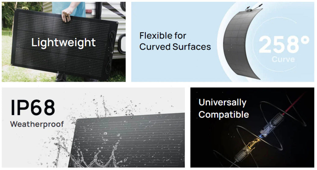 EcoFlow – 100W Flexible Solar Panel for RVs, Vans &amp; Off-Grid — view 5