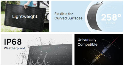 EcoFlow – 100W Flexible Solar Panel for RVs, Vans &amp; Off-Grid — view 5