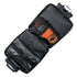 The Spectre 56W solar panel accessories kit case, open to show cables and adapters.