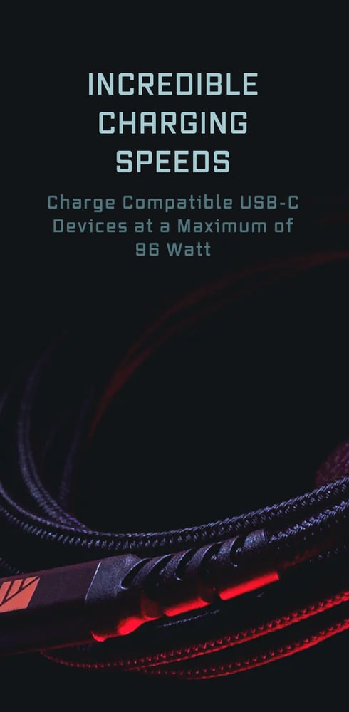 Dark Energy - USB-C to USB-C Cable, Various Colors — view 6