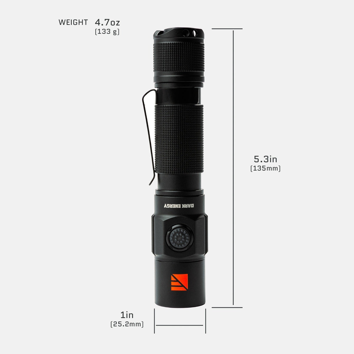 Dark Energy - Pharos Rechargeable Flashlight 1800 Lumens — view 3