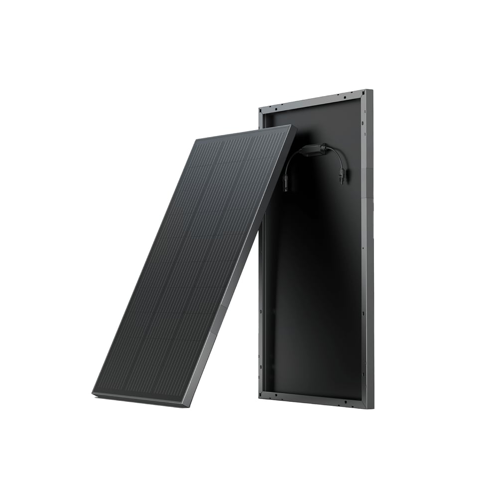EcoFlow - 100W Rigid Solar Panel 2-Pack, IP68 Durable