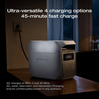 EcoFlow - DELTA 3 CLASSIC Portable Power Station - Light Gray — view 3