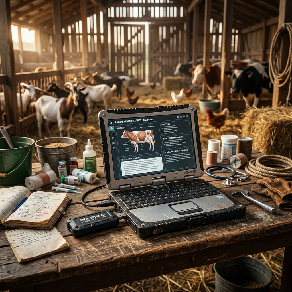 Off-Grid AI - Veterinary Pack Livestock &amp; Animal Care System
